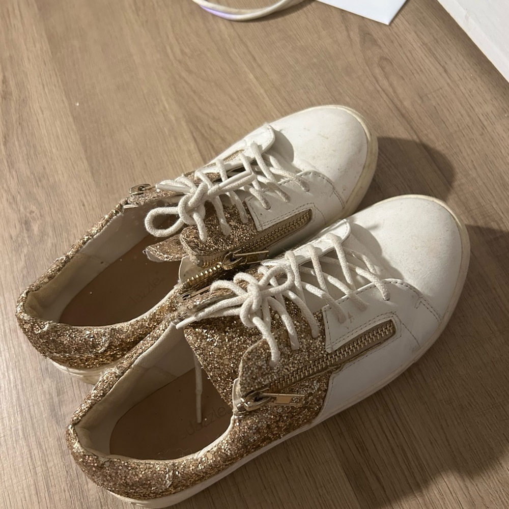 Sparkly sneakers.